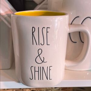 Rae Dunn Rise & Shine Mug with Yellow Interior